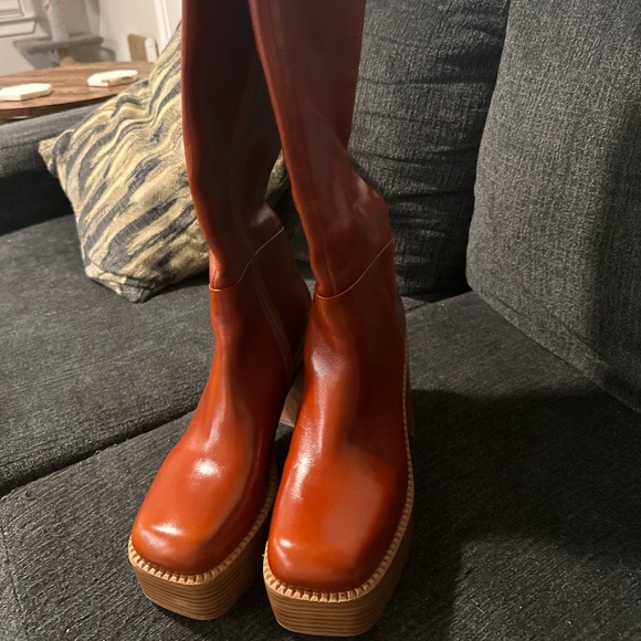 Brand new Jeffrey Campbell boots, never worn. There is a minor flaw pictured. - Picture 7 of 8